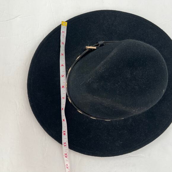 All Saints Black Hat with Gold Accents - Picture 8 of 13